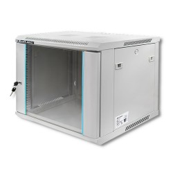 Szafa RACK Qoltec 19" | 9U | 600x600x500 | Szara | Wisząca… | PartsPC.pl