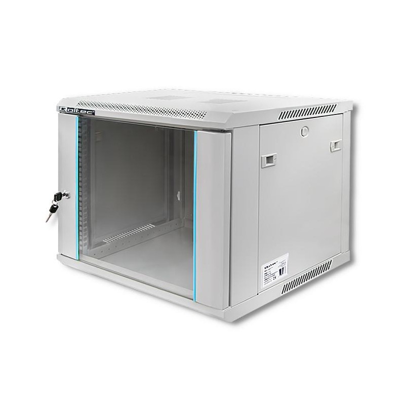 Szafa RACK Qoltec 19" | 9U | 600x600x500 | Szara | Wisząca… | PartsPC.pl