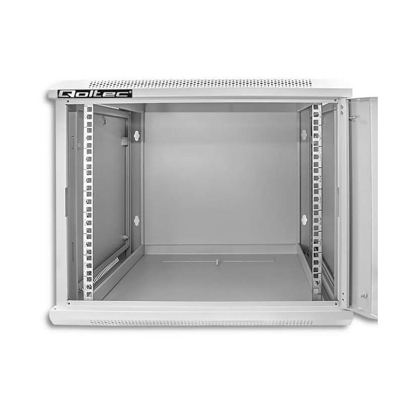 Szafa RACK Qoltec 19" | 9U | 600x600x500 | Szara | Wisząca… | PartsPC.pl