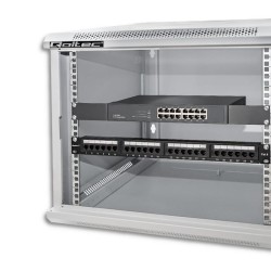 Szafa RACK Qoltec 19" | 9U | 600x600x500 | Szara | Wisząca… | PartsPC.pl
