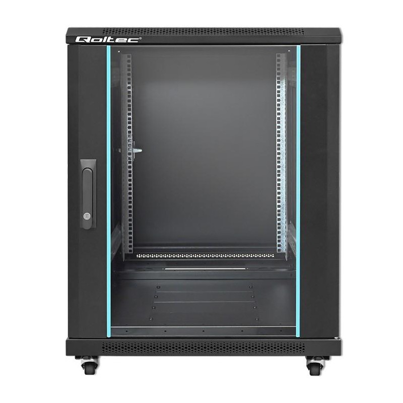 Szafa RACK Qoltec 19" | 15U | 600x600x855 | Stalowa obudowa… | PartsPC.pl