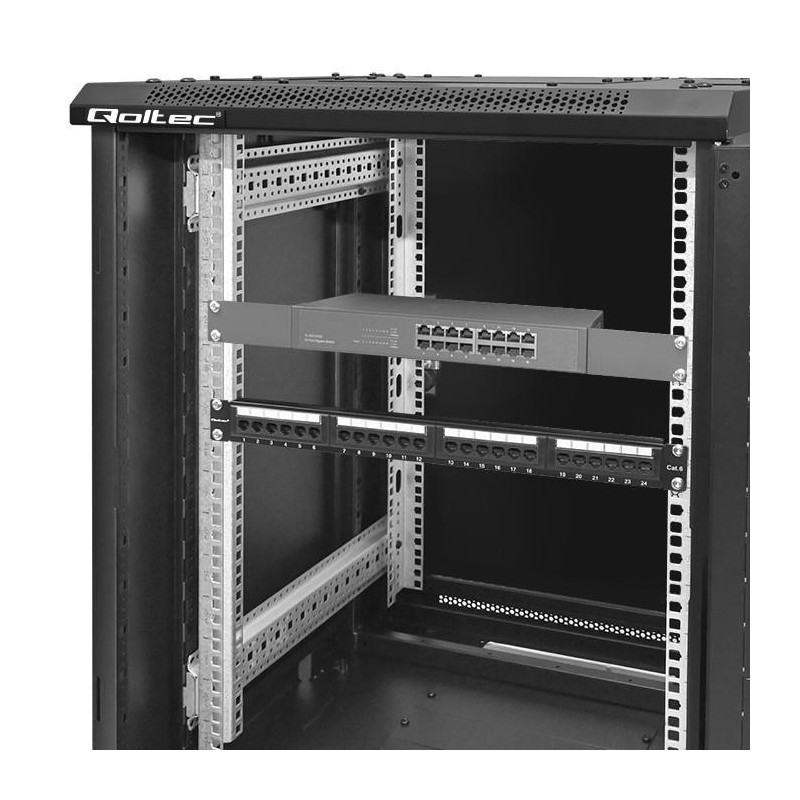 Szafa RACK Qoltec 19" | 15U | 600x600x855 | Stalowa obudowa… | PartsPC.pl