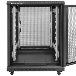 Szafa RACK Qoltec 19" | 15U | 600x600x855 | Perforowane drzw… | PartsPC.pl