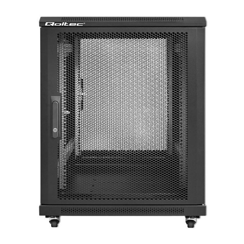 Szafa RACK Qoltec 19" | 15U | 600x600x855 | Perforowane drzw… | PartsPC.pl