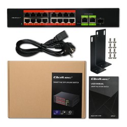 Switch niezarządzalny Qoltec przełącznik sieciowy Fast Ether… | PartsPC.pl