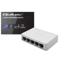 Switch niezarządzalny Qoltec przełącznik sieciowy 5 x port R… | PartsPC.pl