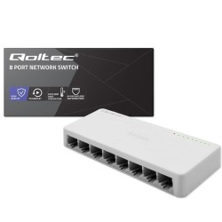 Switch niezarządzalny Qoltec przełącznik sieciowy 8 x port R… | PartsPC.pl