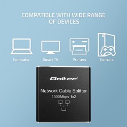 Switch niezarządzalny Qoltec mini rozdzielacz splitter 1x2 p… | PartsPC.pl