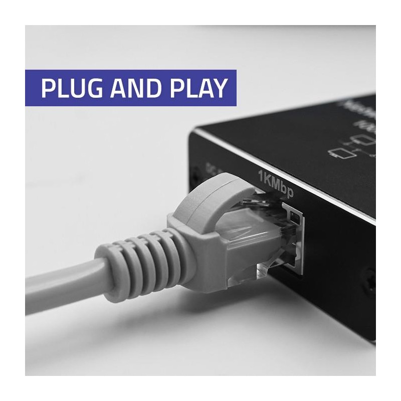 Switch niezarządzalny Qoltec mini rozdzielacz splitter 1x2 p… | PartsPC.pl