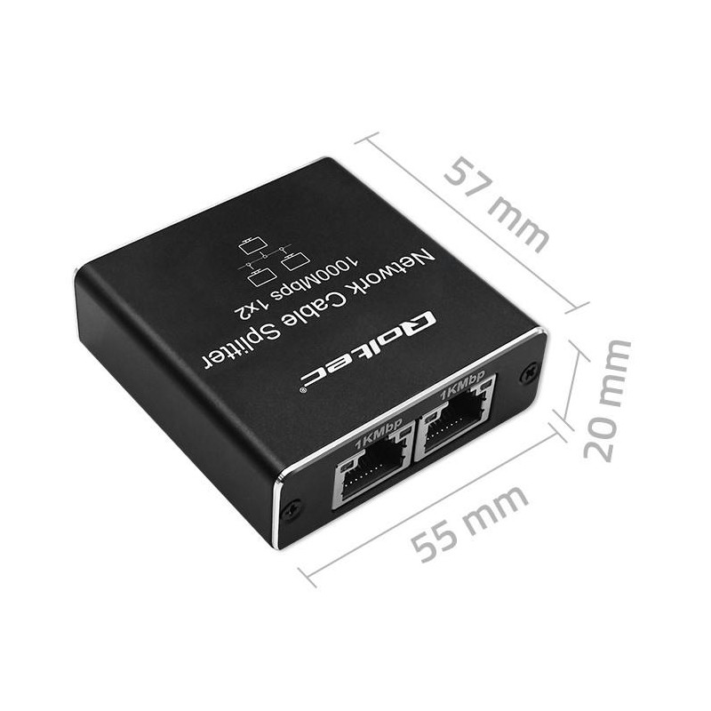 Switch niezarządzalny Qoltec mini rozdzielacz splitter 1x2 p… | PartsPC.pl