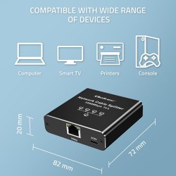 Switch niezarządzalny Qoltec mini rozdzielacz splitter 1x4 p… | PartsPC.pl