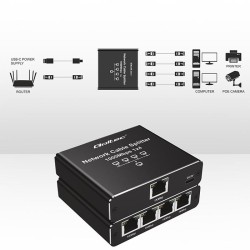 Switch niezarządzalny Qoltec mini rozdzielacz splitter 1x4 p… | PartsPC.pl