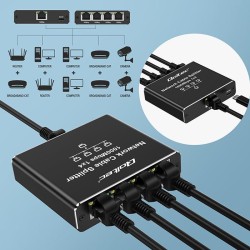 Switch niezarządzalny Qoltec mini rozdzielacz splitter 1x4 p… | PartsPC.pl