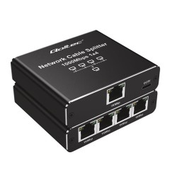 Switch niezarządzalny Qoltec mini rozdzielacz splitter 1x4 p… | PartsPC.pl