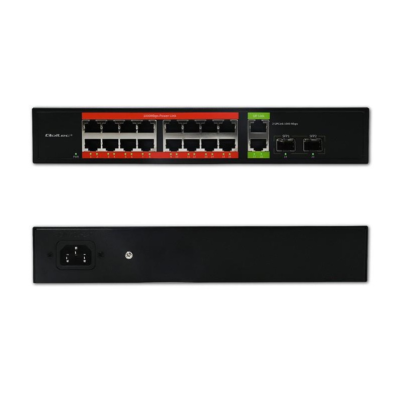 Switch niezarządzalny Qoltec przełącznik sieciowy Gigabit Et… | PartsPC.pl
