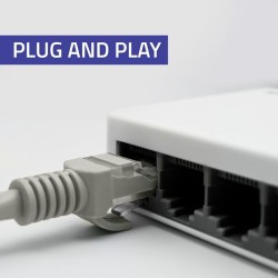 Switch niezarządzalny Qoltec przełącznik sieciowy 5 x port R… | PartsPC.pl