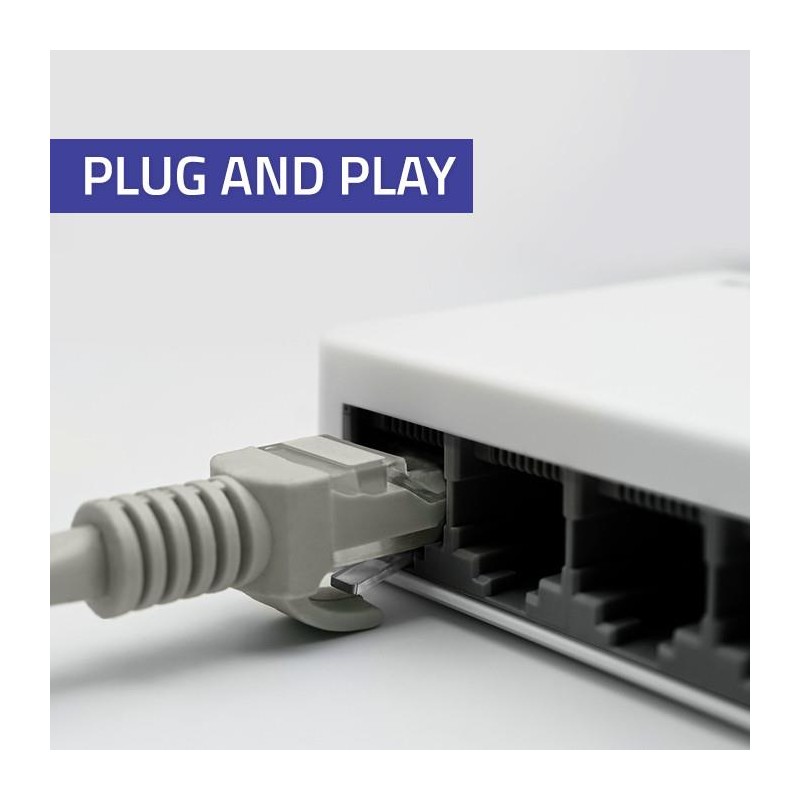Switch niezarządzalny Qoltec przełącznik sieciowy 5 x port R… | PartsPC.pl