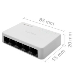 Switch niezarządzalny Qoltec przełącznik sieciowy 5 x port R… | PartsPC.pl