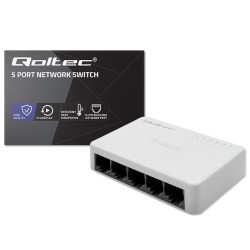 Switch niezarządzalny Qoltec przełącznik sieciowy 5 x port R… | PartsPC.pl