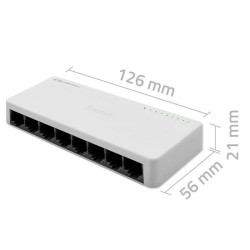 Switch niezarządzalny Qoltec przełącznik sieciowy 8 x port R… | PartsPC.pl