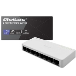 Switch niezarządzalny Qoltec przełącznik sieciowy 8 x port R… | PartsPC.pl