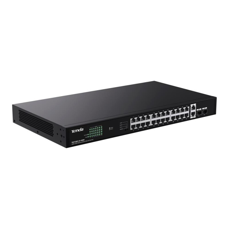 Switch niezarządzalny Tenda TEG1128P-24-410W 26x1GbE 2xSFP P… | PartsPC.pl