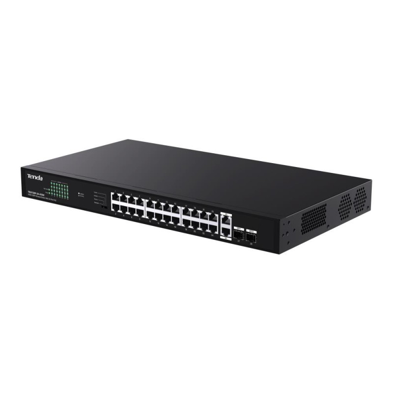 Switch niezarządzalny Tenda TEG1128P-24-410W 26x1GbE 2xSFP P… | PartsPC.pl