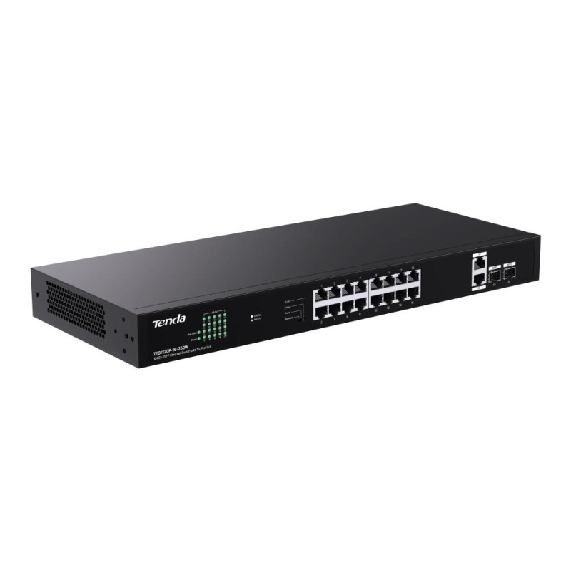 Switch niezarządzalny Tenda TEG1120P-16-250W 18x1GbE 2xSFP P… | PartsPC.pl