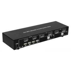 Przełącznik KVM Techly 2-portowy DisplayPort/USB 2x1 Dual Head Video