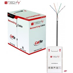 Kabel instalacyjny TechlyPro skrętka Cat5e F/UTP drut CCA zewnętrzna 305m,