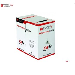 Kabel instalacyjny TechlyPro skrętka Cat5e F/UTP drut CCA zewnętrzna 305m,