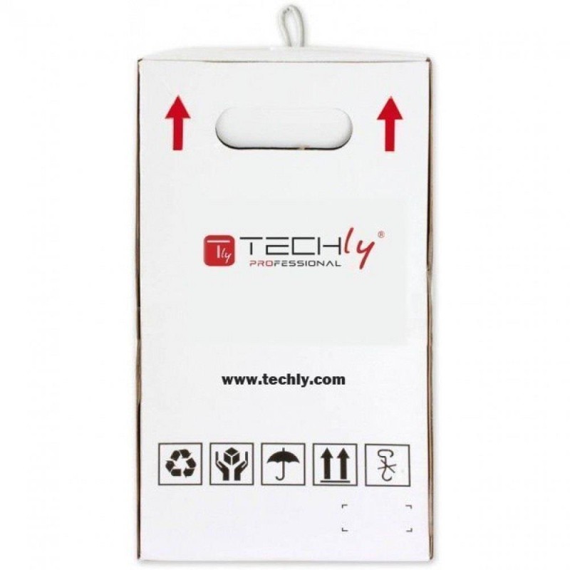 Kabel instalacyjny Techly 100% miedź skrętka Cat.6 F/UTP linka 305m szary