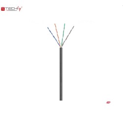 Kabel instalacyjny TechlyPro skrętka Cat5e U/UTP drut, 100m czarny