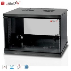 Szafa wisząca TechlyPro ECO 19" 6U/320 zmontowana, czarna | PartsPC.pl