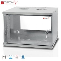 Szafa wisząca TechlyPro ECO 19" 6U/320 zmontowana, szara | PartsPC.pl