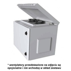 Szafa wisząca TechlyPro 19" 9U/600x450mm zmontowana, szara