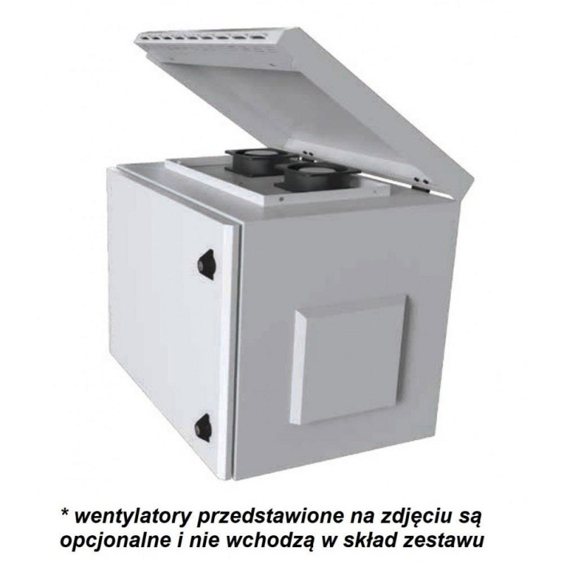 Szafa wisząca TechlyPro 19" 9U/600x450mm zmontowana, szara