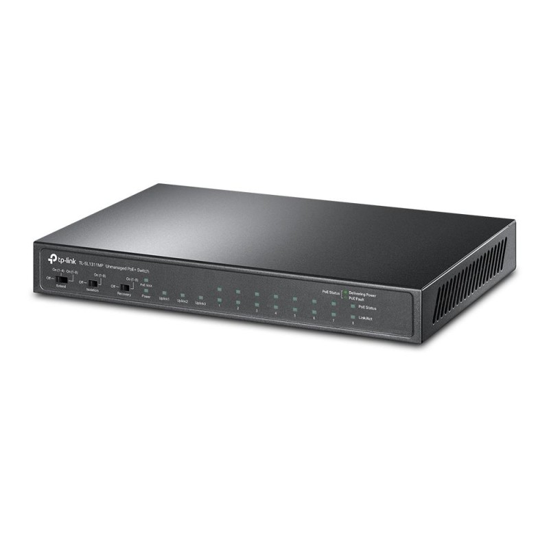 Switch niezarządzalny TP-Link TL-SL1311MP 8x10/100Mb PoE+, 2x10/100/1000Mb,