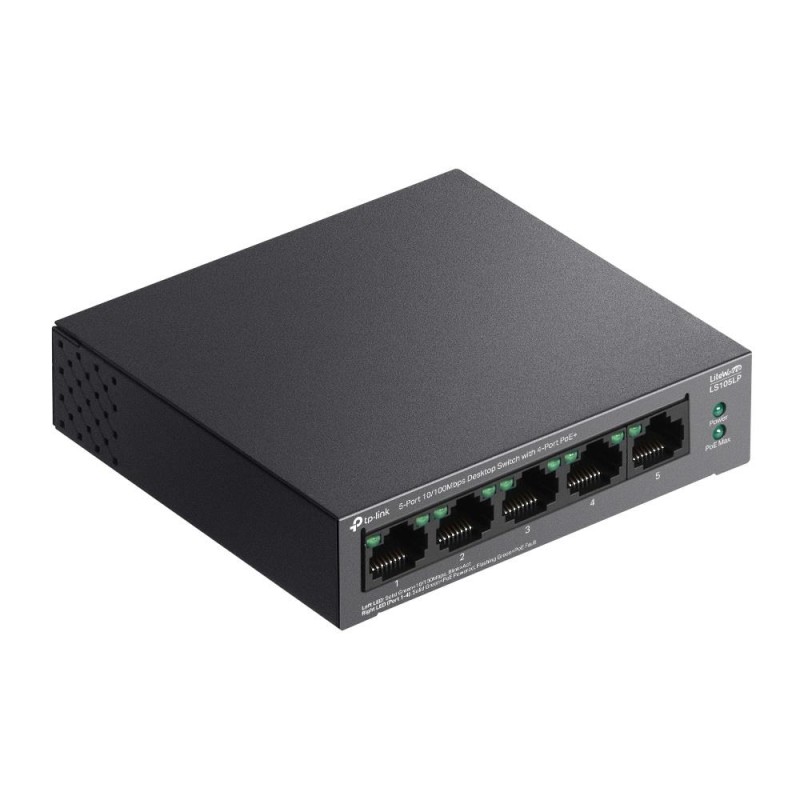 Switch niezarządzalny TP-Link LS105LP 5x100 4x PoE+ 41W | PartsPC.pl
