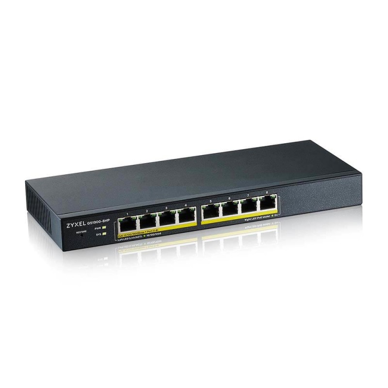 Switch zarządzalny Zyxel GS1900-8HP 8x100/1000Mbps PoE | PartsPC.pl