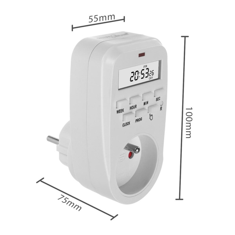 Włącznik czasowy timer cyfrowy GreenBlue GB362 E, max.... | PartsPC.pl