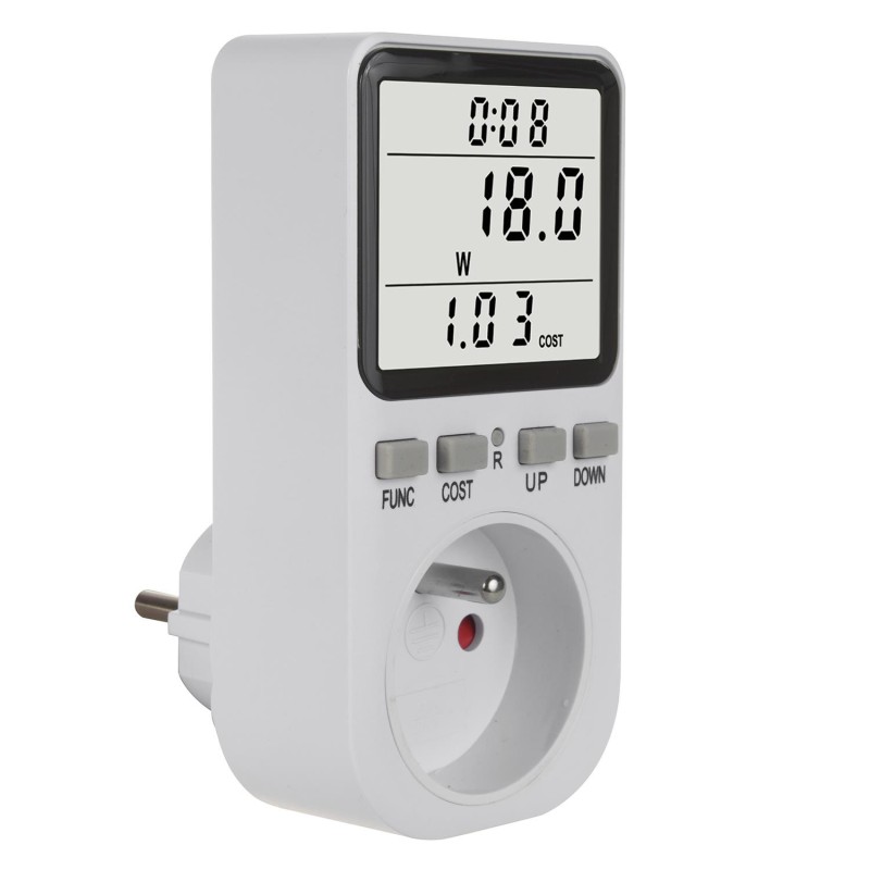Miernik energii GreenBlue GB364 E, watomierz, typ E, 220-240V AC, 50Hz,