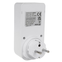 Miernik energii GreenBlue GB364 E, watomierz, typ E, 220-240V AC, 50Hz,