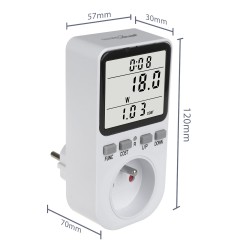 Miernik energii GreenBlue GB364 E, watomierz, typ E, 220-240V AC, 50Hz,
