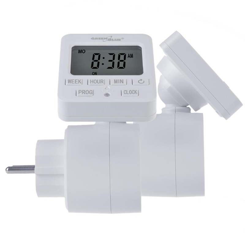 Włącznik czasowy - timer cyfrowy GreenBlue, max. obcią... | PartsPC.pl