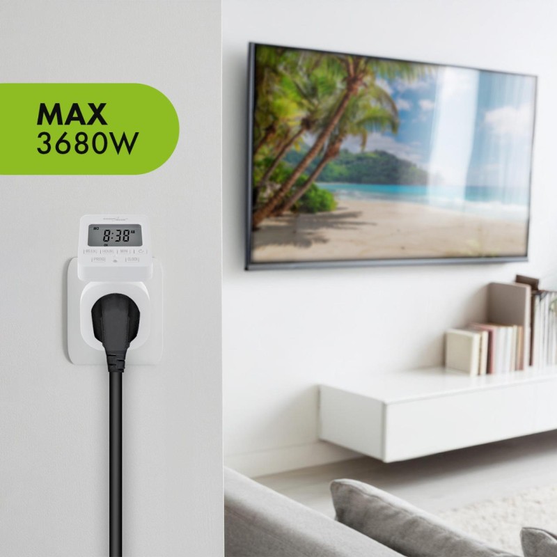 Włącznik czasowy - timer cyfrowy GreenBlue, max. obcią... | PartsPC.pl