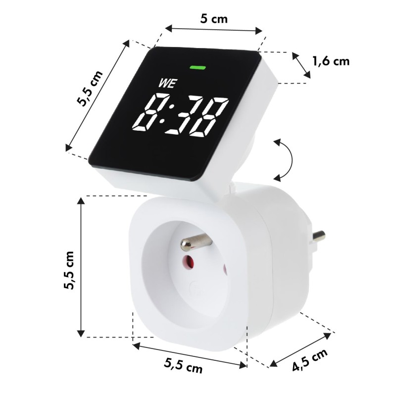 Włącznik czasowy - timer cyfrowy GreenBlue, max. obciążenie … | PartsPC.pl