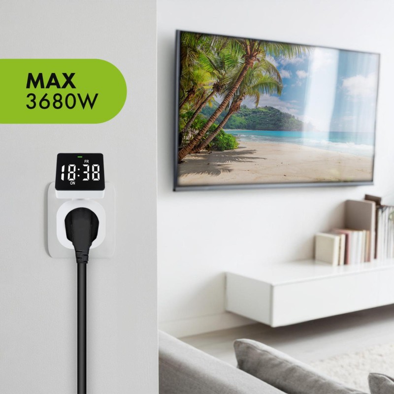 Włącznik czasowy - timer cyfrowy GreenBlue, max. obciążenie … | PartsPC.pl