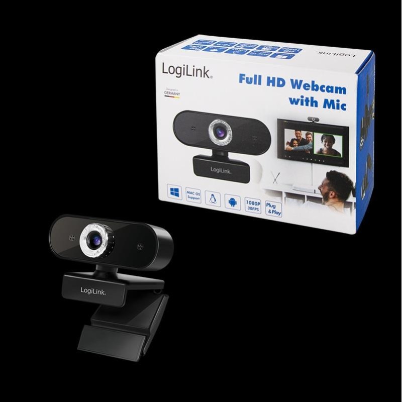 Kamera internetowa Full HD LogiLink UA0371 USB z mikrofonem… | PartsPC.pl