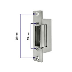 Elektrozaczep Qoltec symetryczny rewersyjny | 300mA | 12V | PartsPC.pl